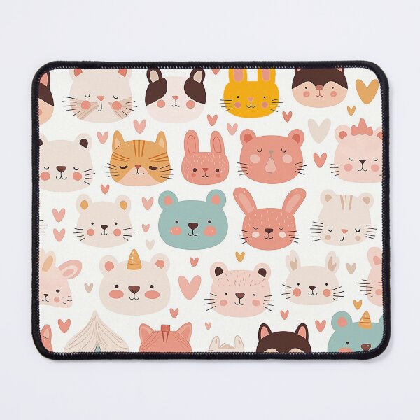 Item preview, Cute Animal Faces with Bears, Bunnies, and Cats designed and sold by kyungmie87.