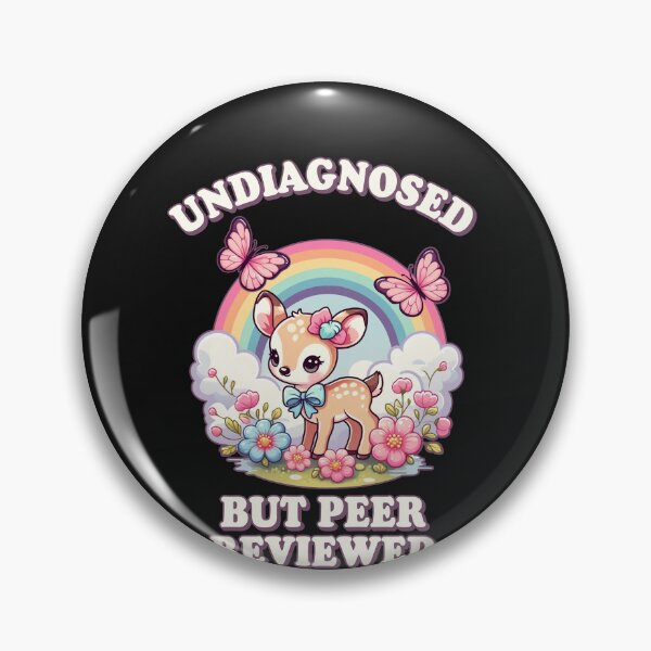 Item preview, Undiagnosed But Peer Reviewed Cute Deer Rainbow Aesthetic designed and sold by elderberry.