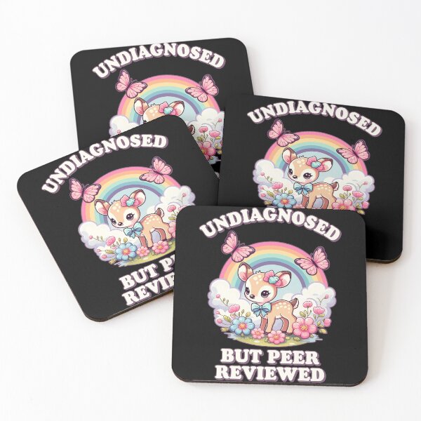 Item preview, Undiagnosed But Peer Reviewed Cute Deer Rainbow Aesthetic designed and sold by elderberry.