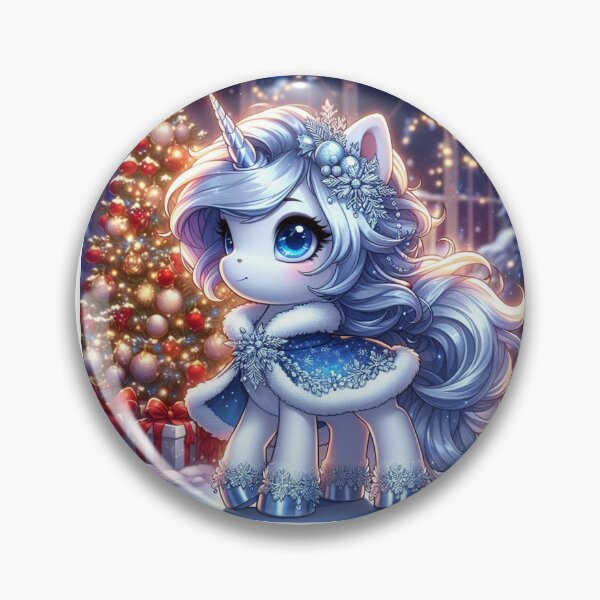 Item preview, Cute Xmas Unicorn Magical Creature Beautiful Fantasy Art designed and sold by Laura BC.