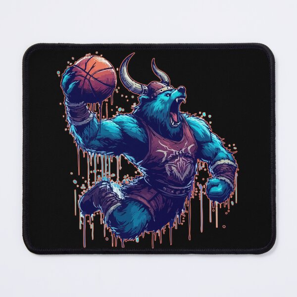 Item preview, Viking Bear Basketball Player designed and sold by TomFrontierArt.