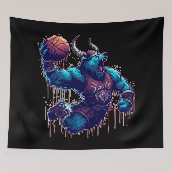 Item preview, Viking Bear Basketball Player designed and sold by TomFrontierArt.