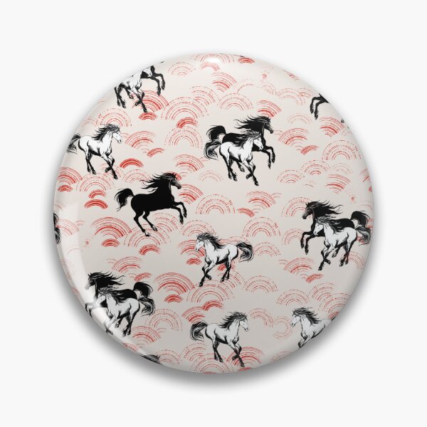 Item preview, Traditional Japanese Horse Pattern – Ukiyo-e Inspired Art designed and sold by ivaostrogonac.