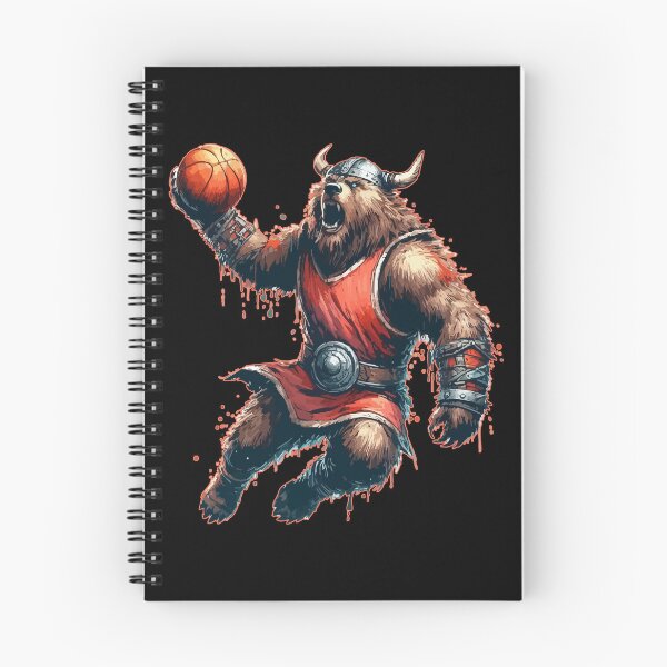 Item preview, Viking Warrior Bear Basketball Player designed and sold by TomFrontierArt.