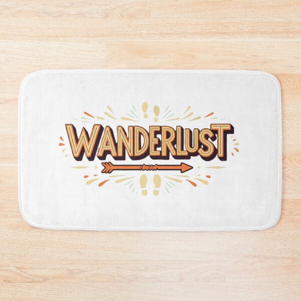 Item preview, Wanderlust Typography: Artistic Design, Arrows, Footprints designed and sold by FamilyT-Tales.