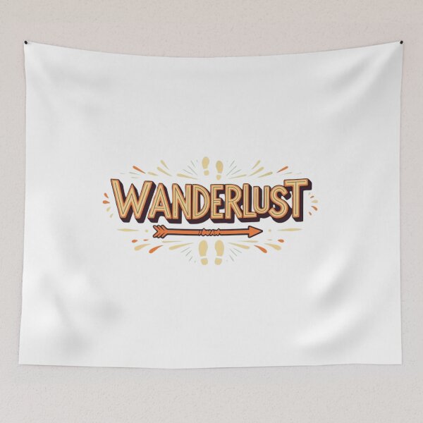 Item preview, Wanderlust Typography: Artistic Design, Arrows, Footprints designed and sold by FamilyT-Tales.