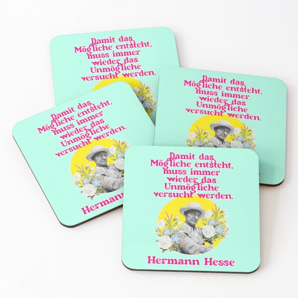 Item preview, In order for the possible to come into being, the impossible must be attempted again and again, Hermann Hesse designed and sold by Mauswohn.