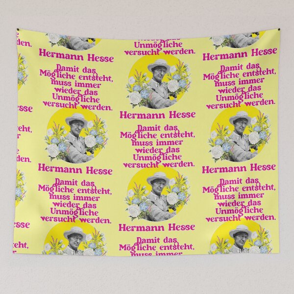 Item preview, In order for the possible to come into being, the impossible must be attempted again and again, Hermann Hesse designed and sold by Mauswohn.