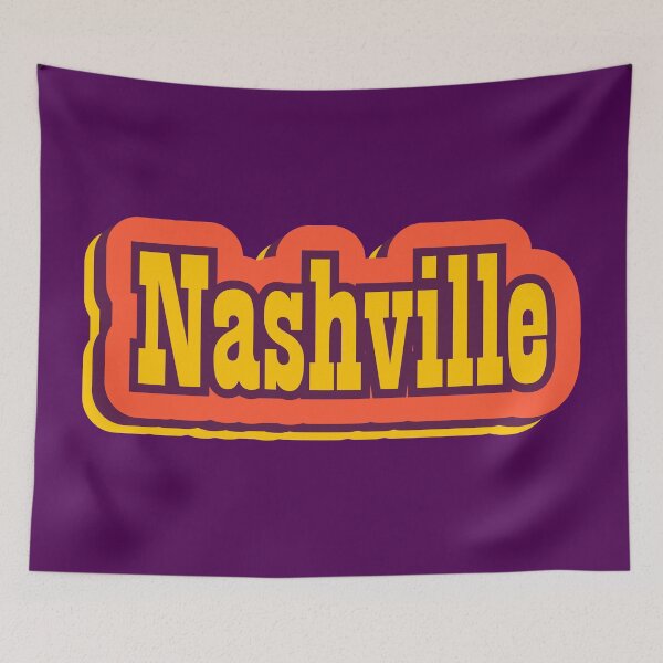 Item preview, Nashville, Tennessee Retro Typography designed and sold by ArtNoveltee.