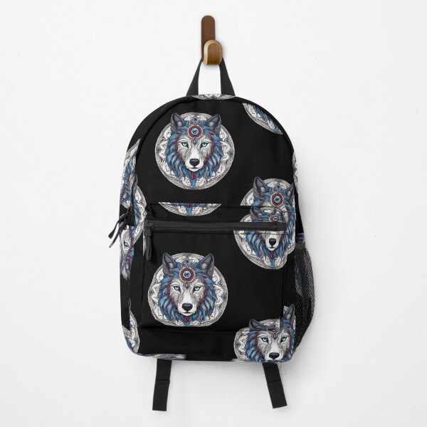 Item preview, Portrait wolf tribal, mystic and majestic designed and sold by KolorellaS.