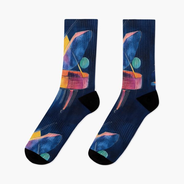 Item preview, Vibrant Abstract Depiction of a Grand Piano with Bold Geometric Shapes and Whimsical Lines Generative AI designed and sold by OlfactoART Studio.
