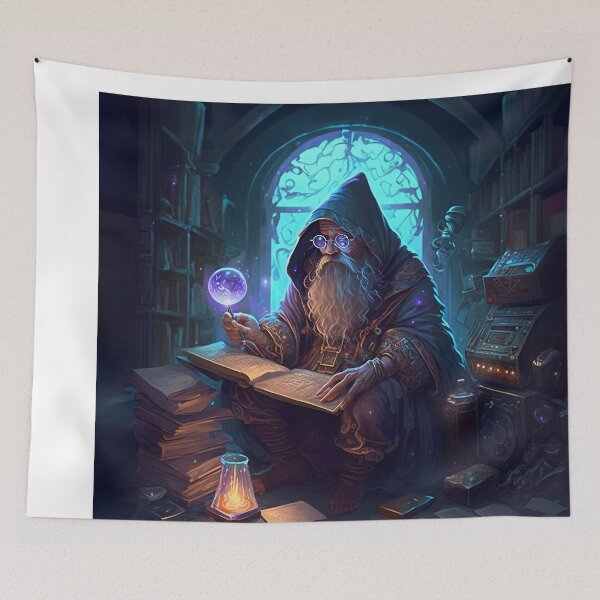 Item preview, Ancient Sorcerer in a Magical Realm designed and sold by Hakubiya.