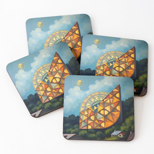 Item preview, Solar Mosaic - Geometric Radiance in the Hills designed and sold by ArtPrintsUSA.