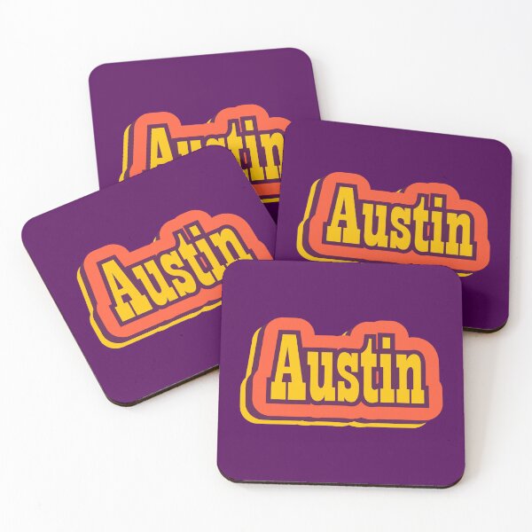 Item preview, Austin, Texas Retro Typography designed and sold by ArtNoveltee.