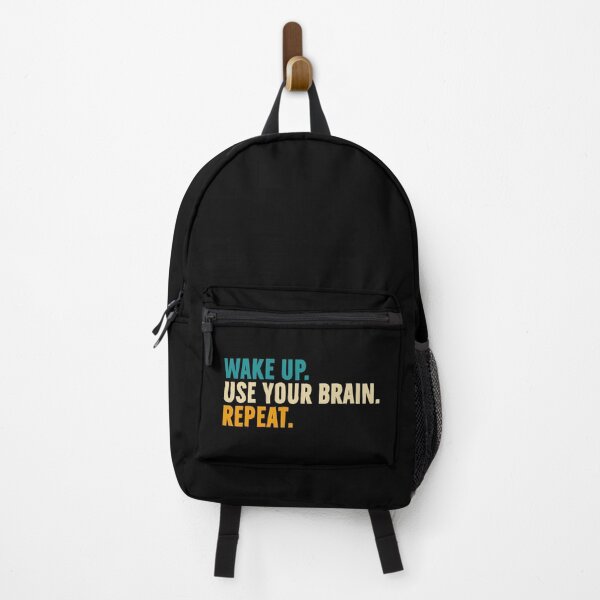 Item preview, Wake up. Use your brain. Repeat designed and sold by PAINTMONKEYS.