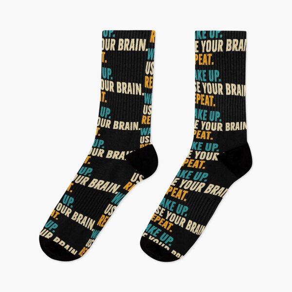 Item preview, Wake up. Use your brain. Repeat designed and sold by PAINTMONKEYS.