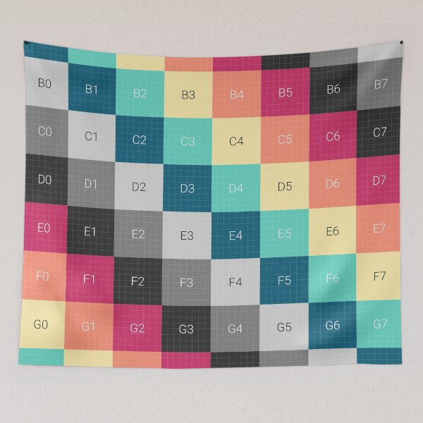 Item preview, UV Map Checker Colorful Pattern 3D designed and sold by BubblePopRed.