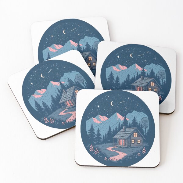 Item preview, T-Shirt Design Trending: CABIN IN THE MOUNTAINS designed and sold by ForeverPrintsOK.