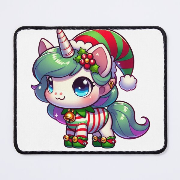 Item preview, Cute Xmas Unicorn Magical Creature Beautiful Fantasy Art designed and sold by Laura BC.
