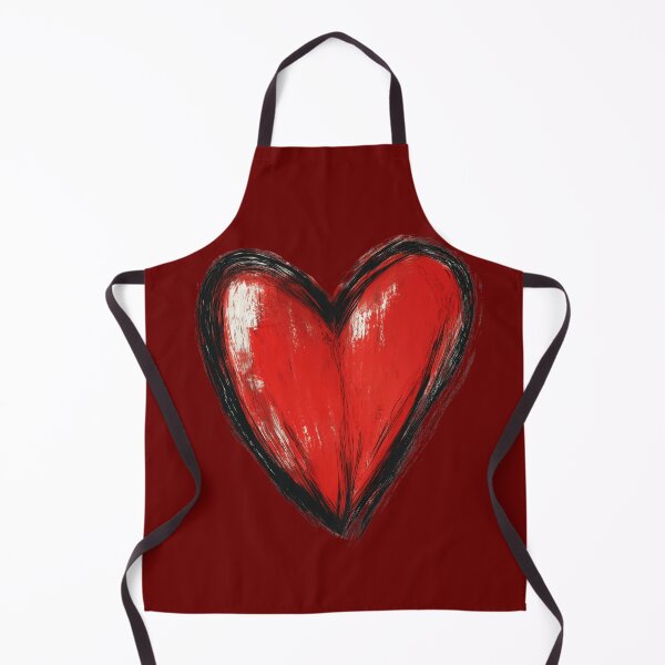 Item preview, HAND DRAWN RED LOVE HEART SOLID BEST SELLER designed and sold by NikoDeeko.