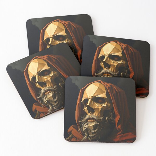 Item preview, The Geometric Reaper Skull designed and sold by ArtPrintsUSA.