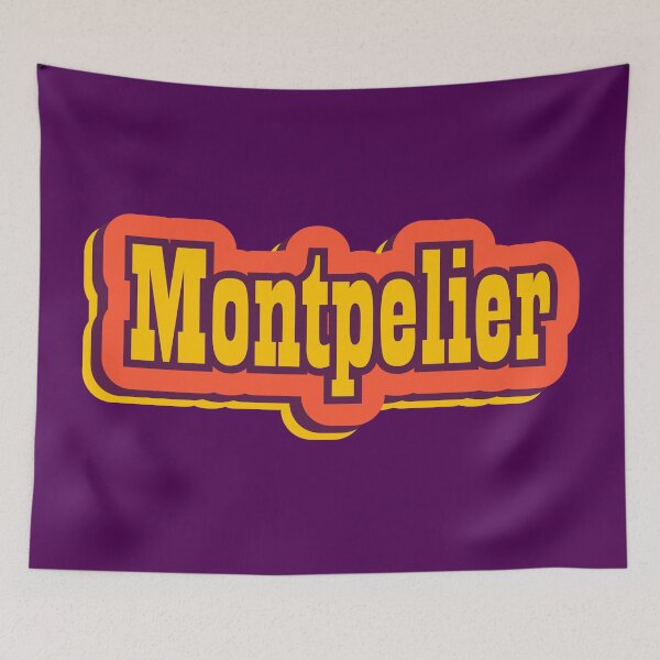 Item preview, Montpelier, Vermont Retro Typography designed and sold by ArtNoveltee.