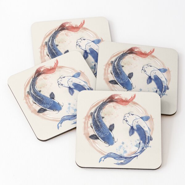 Item preview, Blue and White Koi Fish Yin&Yang designed and sold by xiao xuans.