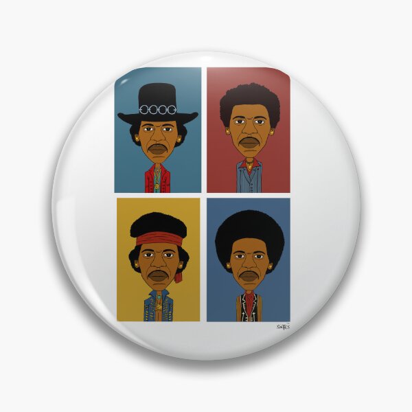 Item preview, 4 drawn portraits of the King of Blues-Rock. designed and sold by Eric Sintès.