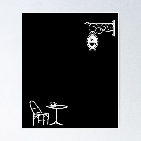 Item preview, French Cafe - French Minimalist Coffee Shop designed and sold by triharder12.