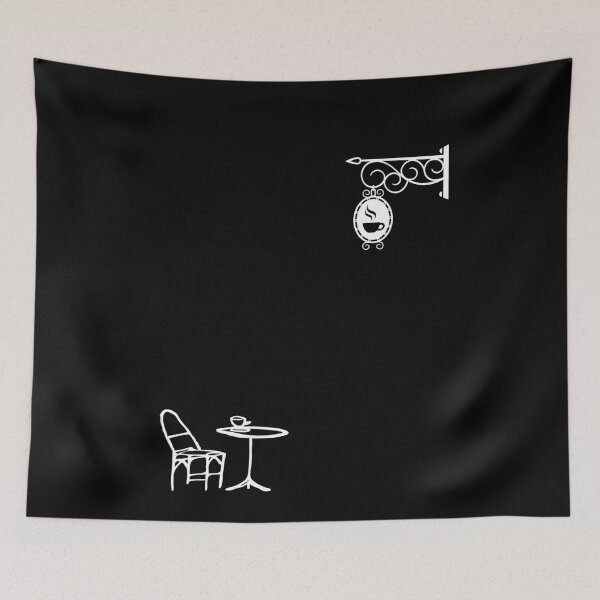 Item preview, French Cafe - French Minimalist Coffee Shop designed and sold by triharder12.