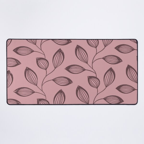 Item preview, Climbing Vine Leaves In Deep Rose On Dusty Pink designed and sold by taiche.