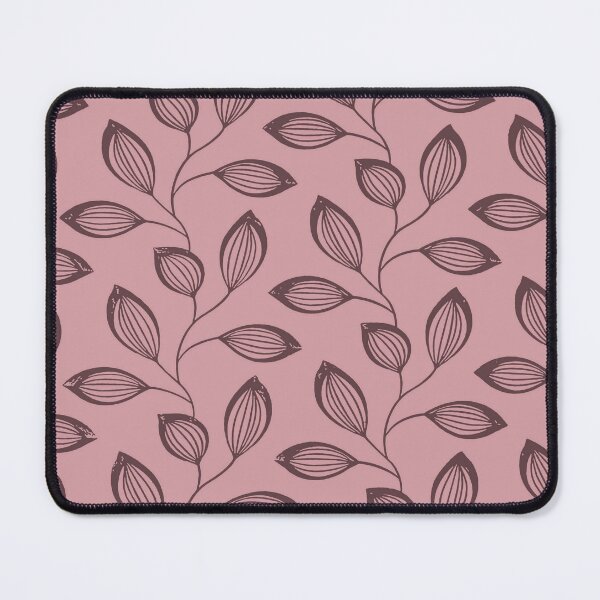 Item preview, Climbing Vine Leaves In Deep Rose On Dusty Pink designed and sold by taiche.