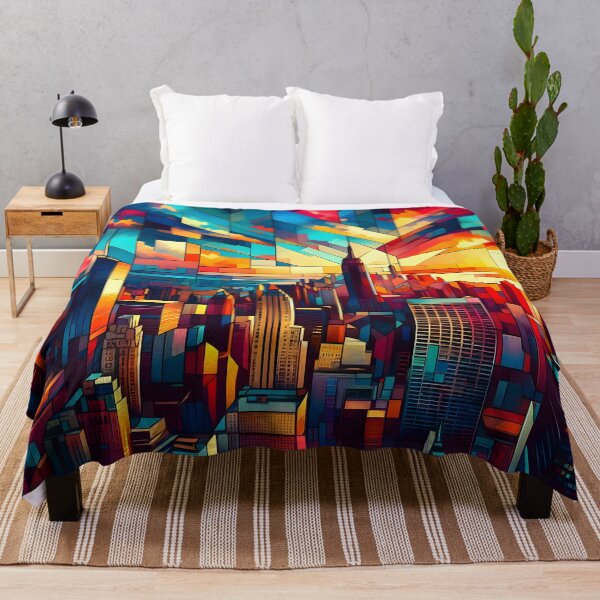 Item preview, New York City: Prism at Sunset designed and sold by ArtPrintsUSA.