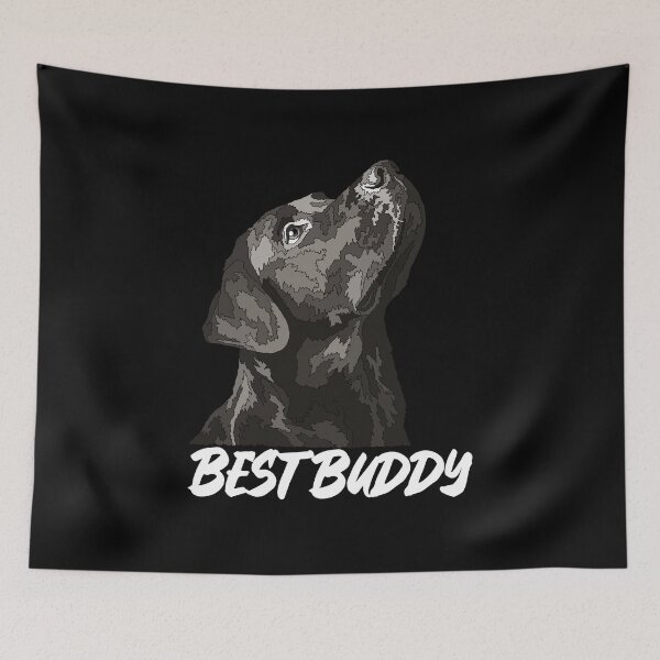 Item preview, Best Buddy Black Lab designed and sold by Just-Arts-4U.