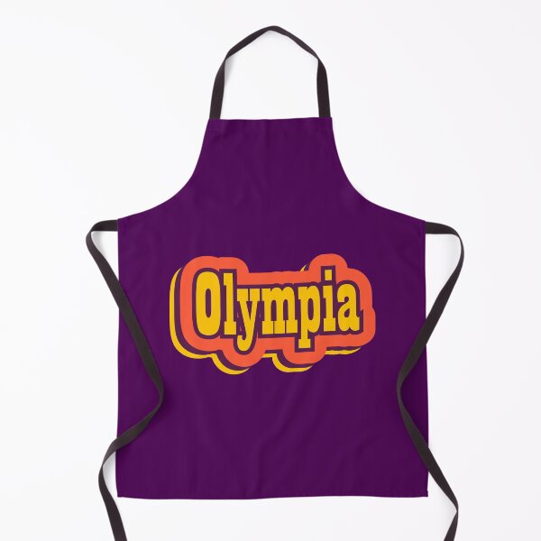 Item preview, Olympia Beach, Washington Retro Typography designed and sold by ArtNoveltee.