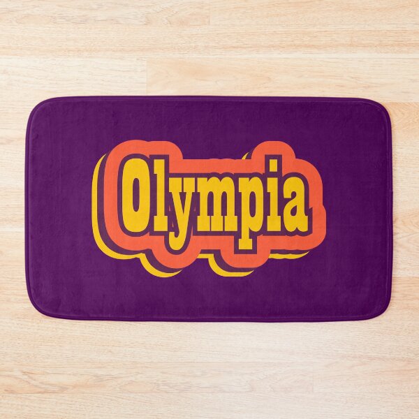 Item preview, Olympia Beach, Washington Retro Typography designed and sold by ArtNoveltee.