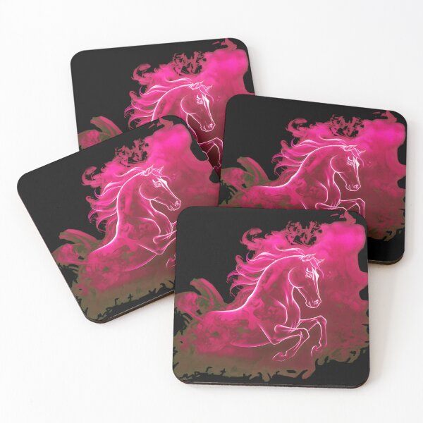 Item preview, Horse,  painted horse, pink horse designed and sold by PRYMULLART.