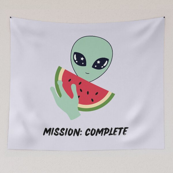 Item preview, Alien Abducts Watermelon designed and sold by GoblinBoutique.