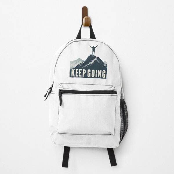 Item preview, Keep Going Motivational Mountain Climber Design designed and sold by Vagabond Ventures25.