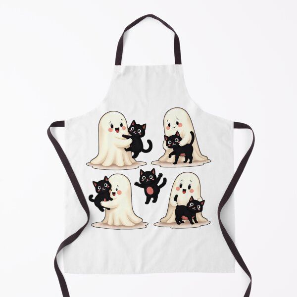 Item preview, Cute Ghost and Black Cat Friends designed and sold by Moad Fahim.