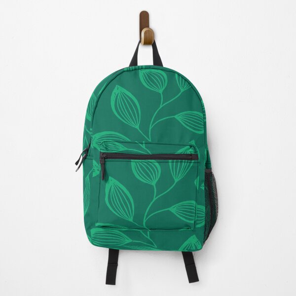Item preview, Climbing Vine Leaves In Dusty Green On Aquamarine designed and sold by taiche.