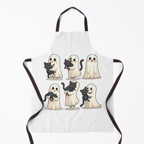 Item preview, Cute Ghost and Black Cat Friends designed and sold by Moad Fahim.