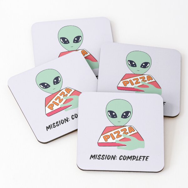 Item preview, Alien Abducts Pizza designed and sold by GoblinBoutique.