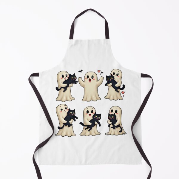 Item preview, Cute Ghost and Black Cat Friends designed and sold by Moad Fahim.