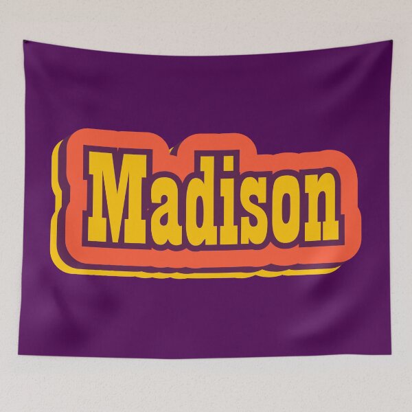 Item preview, Madison Beach, Wisconsin Retro Typography designed and sold by ArtNoveltee.