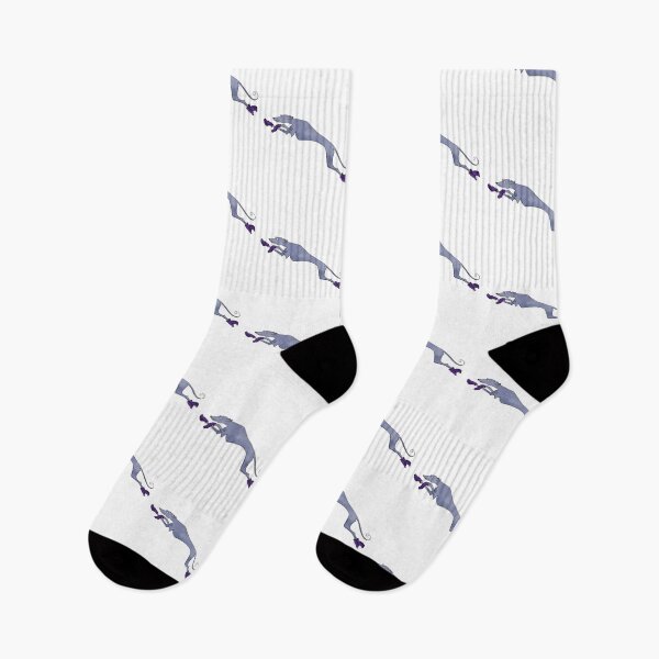 Item preview,  Leaping socks greyhound no background  designed and sold by Shortboypaints.