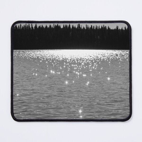 Item preview, Sunlight reflecting on the water in black and white designed and sold by CanadianWild418.