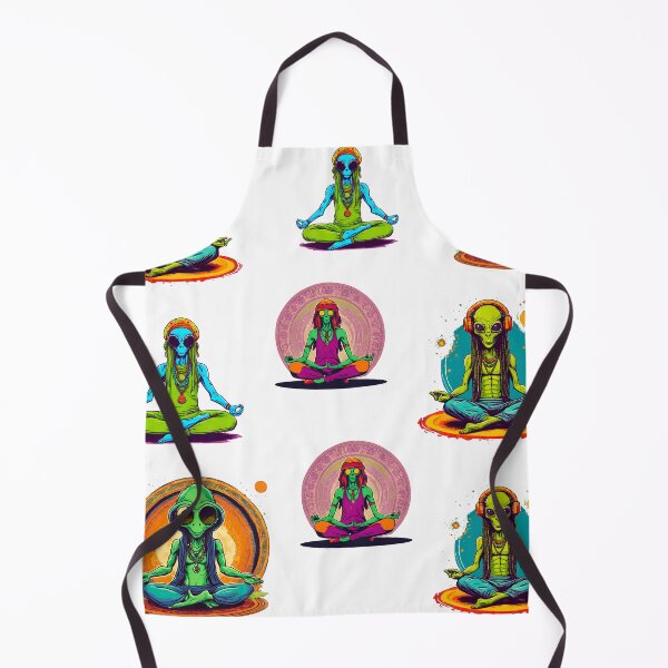 Item preview, Hippie Alien Practices Yoga Among Stars Pattern 1 designed and sold by Tom-Johnson.