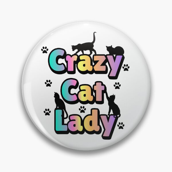 Item preview, Colorful Crazy Cat Lady | Fun Kitty Lover Design designed and sold by MoonMonkeyNbear.