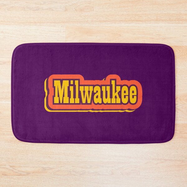 Item preview, Milwaukee Beach, Wisconsin Retro Typography designed and sold by ArtNoveltee.